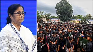 PTI : The BJP condemned the police action against protesters and slammed 'dictator' Mamata Banerjee |